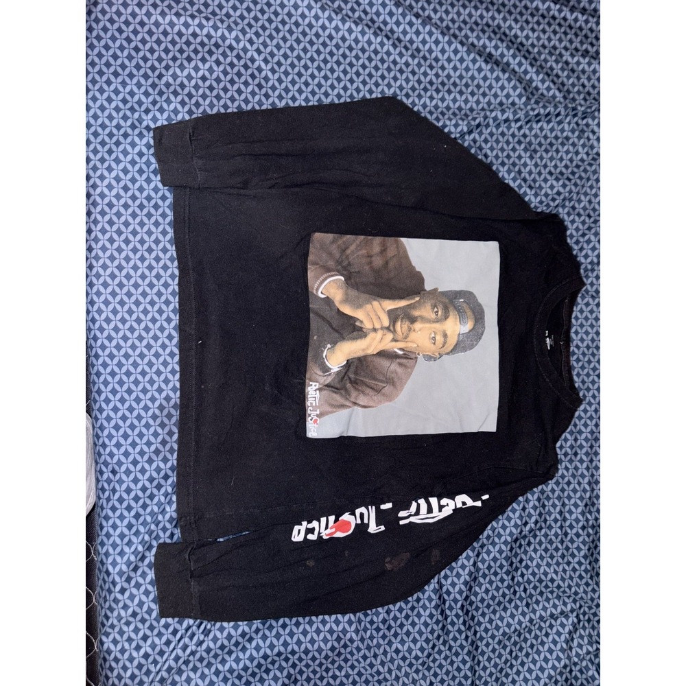 Poetic Justice Movie Shirt Medium Tupac Shakur Long Sleeve EUC Unisex Adult Rap